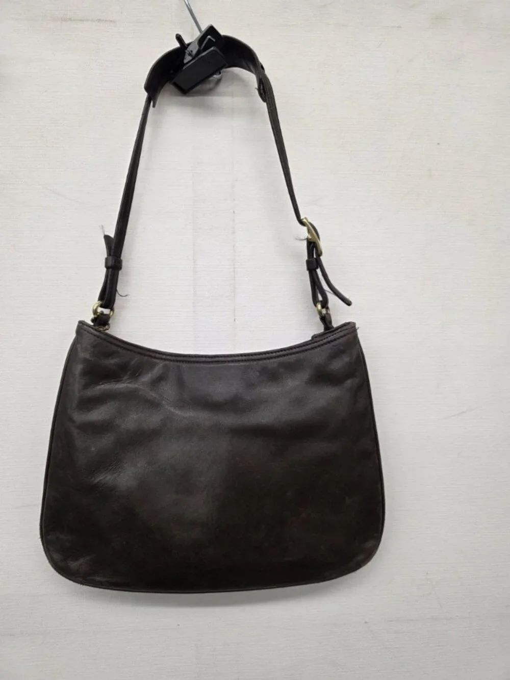 Vintage COACH Brown Leather Y2K Baguette Shoulder Bag E1K-8165
